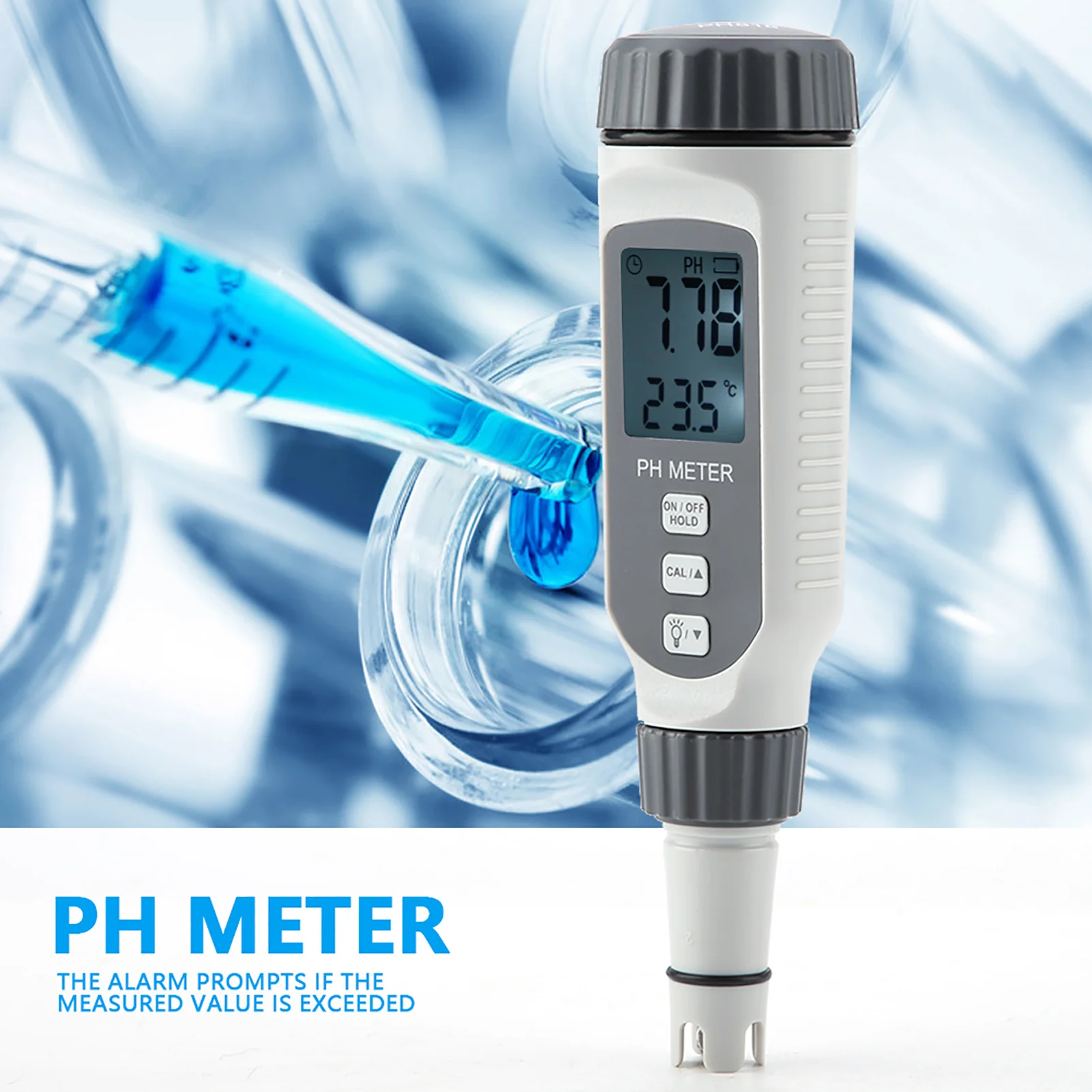 Acidometro SMART SENSOR misuratore professionale Tester portatile per la qualità dell\'acqua acidometro PH818 contatore dell\'acqua Tester per la