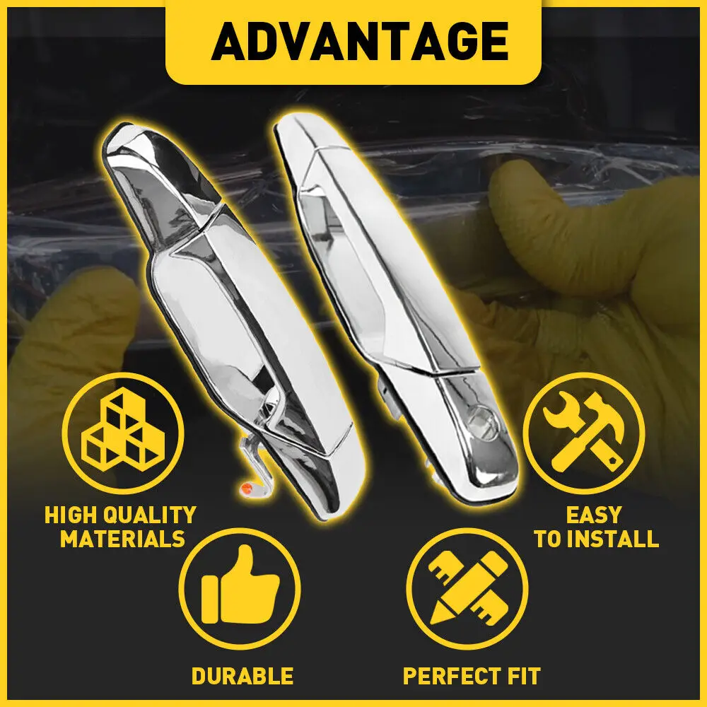 

Автомобильные наружные дверные ручки, 1 пара, передние левые и правые, совместимы с GMC 1500 3500 HD GMC XL 1500 25960525 15915150