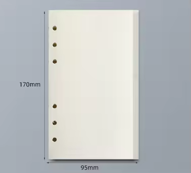 45 Sheets A5 A6 A7 Loose Leaf Notebook Refill Spiral Binder Inner Page Line Blank craft  Grid Inside Paper Stationery - Image 27