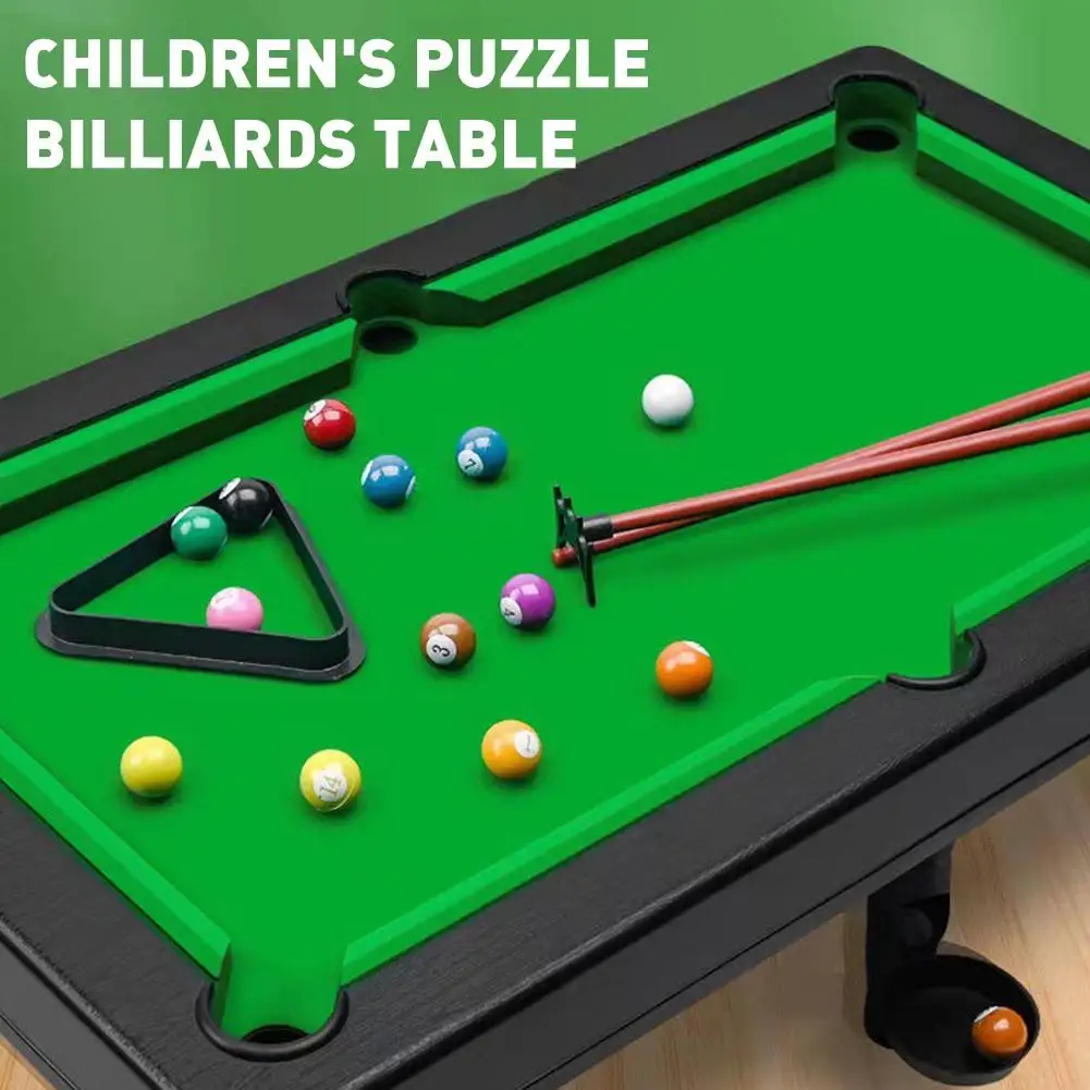 Desktop Pool Table Interactive Simulation Miniature Pool Game Children's Pool Table Home Mini Snooker Billiards Game Sets