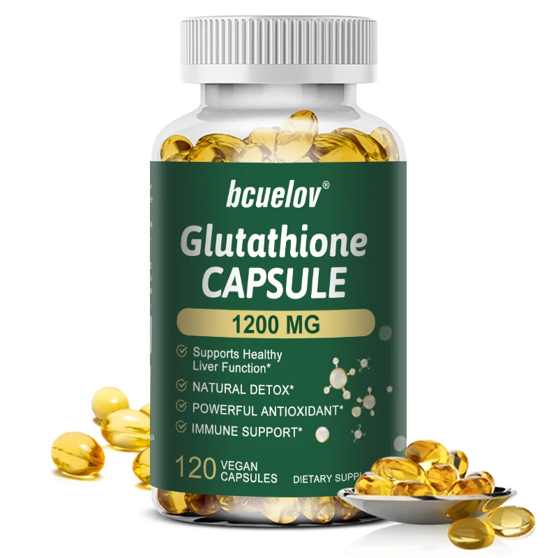 Suplementos naturales de glutatión, desintoxicación, antioxidantes, antienvejecimiento, inmunidad, brillo, sin OGM, sin gluten ni soja