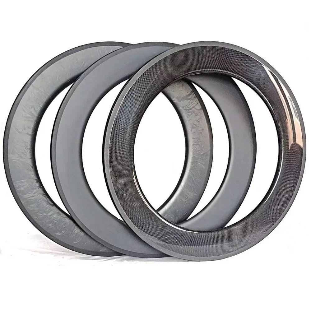 الطريق الترياتلون المسار دراجة القرص دراجة عجلات 700C الكربون حافة 88 مللي متر عمق 25 مللي متر عرض ل Fidex Grear TT أنبوبي الفاصلة العجلات #4