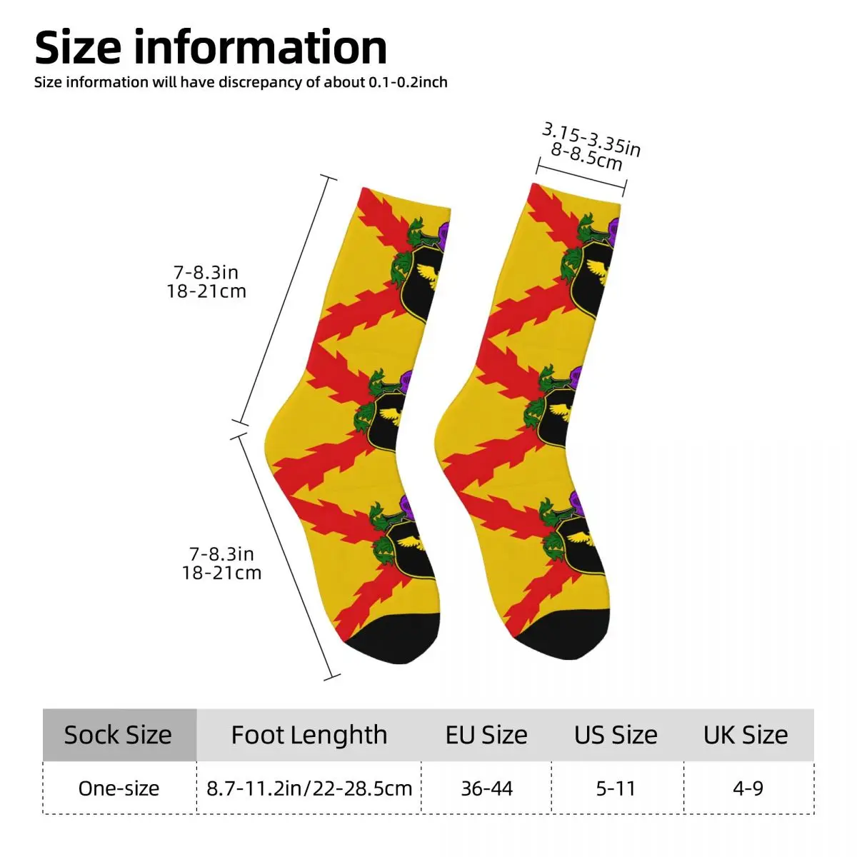 Holy Empire Of Espania Flag Unisex Winter Socks Hip Hop Happy Socks street style Crazy Sock