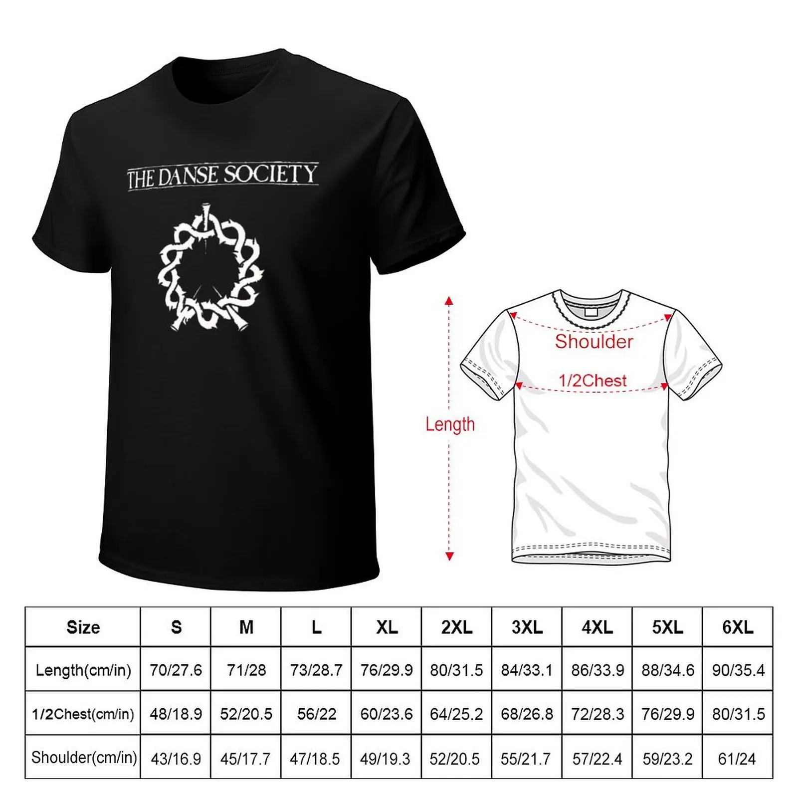 Danse Society T-Shirt Soft Touch Basic Cotton T-Shirt