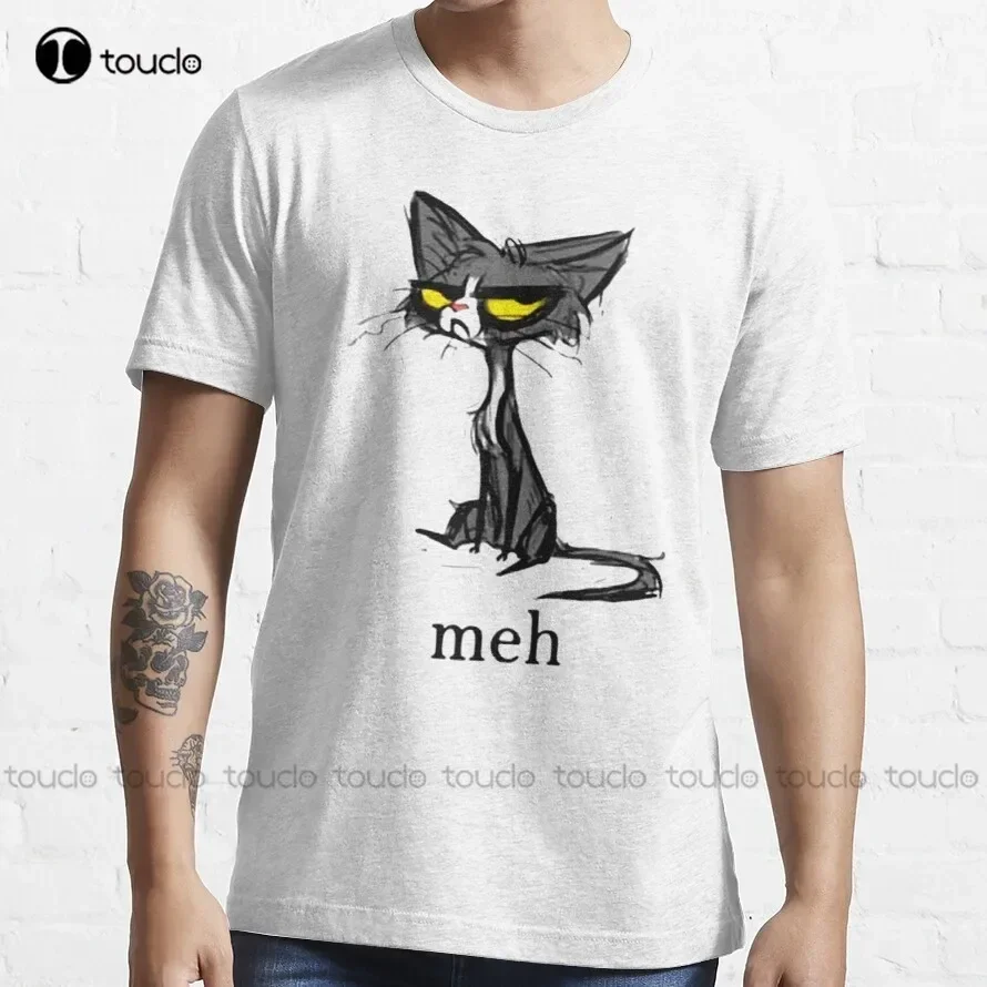 Siamese Cat Meh T-Shirt Cotton T Shirts Custom Aldult Teen Unisex Digital Printing Tee Shirt Fashion Funny New Xs-5Xl