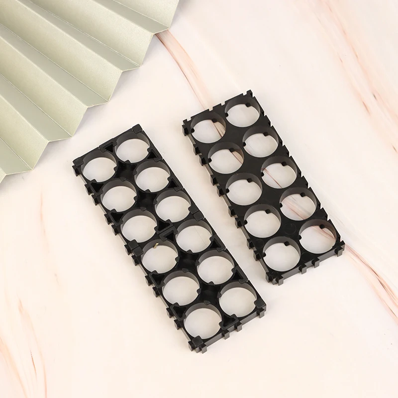 10 Buah Tempat Baterai 18650 Tahan Api Braket Tempat Anti Getaran Tempat Sel Li-ion Tempat Baterai Casing Plastik Silinder