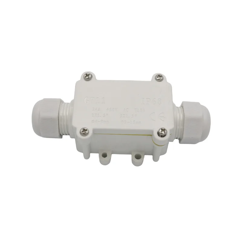 IP68 Waterproof Junction Box Electrical 2 Way Enclosure Block Cable Connecting Line Protection for Wiring Accessories