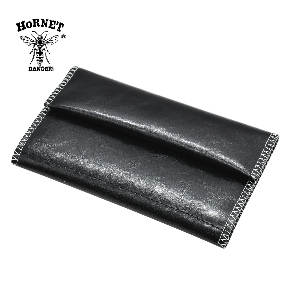 HORNET Leather Tabak Pouch Portable Cigarrillo Rolling Rohr Tabak Bag Case Wallet Tip Paper Holder Accesorios para fumar