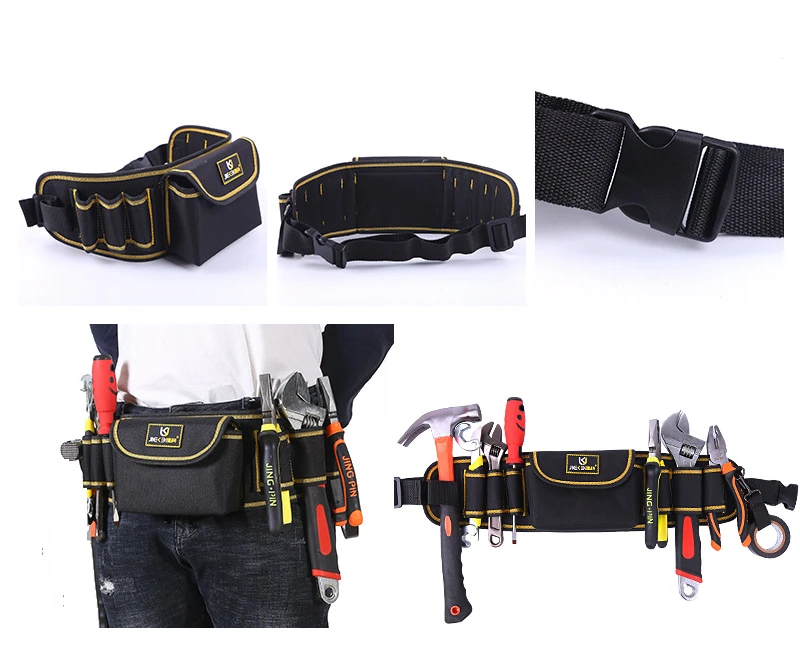 Tool Waist Bag Repair Multi-functional Electrician Pouch Storage Holder Garden Kits Waist Packs Waterproof Hardware Toolkit DIY