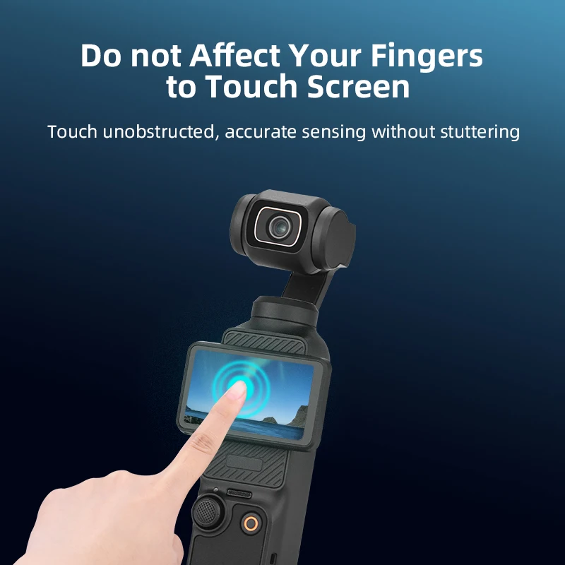 BRDRC Displayschutzfolie für DJI Osmo Pocket 4 3 Zubehör HD Gehärtetes Glas Objektivschutzfolie – Detail 4