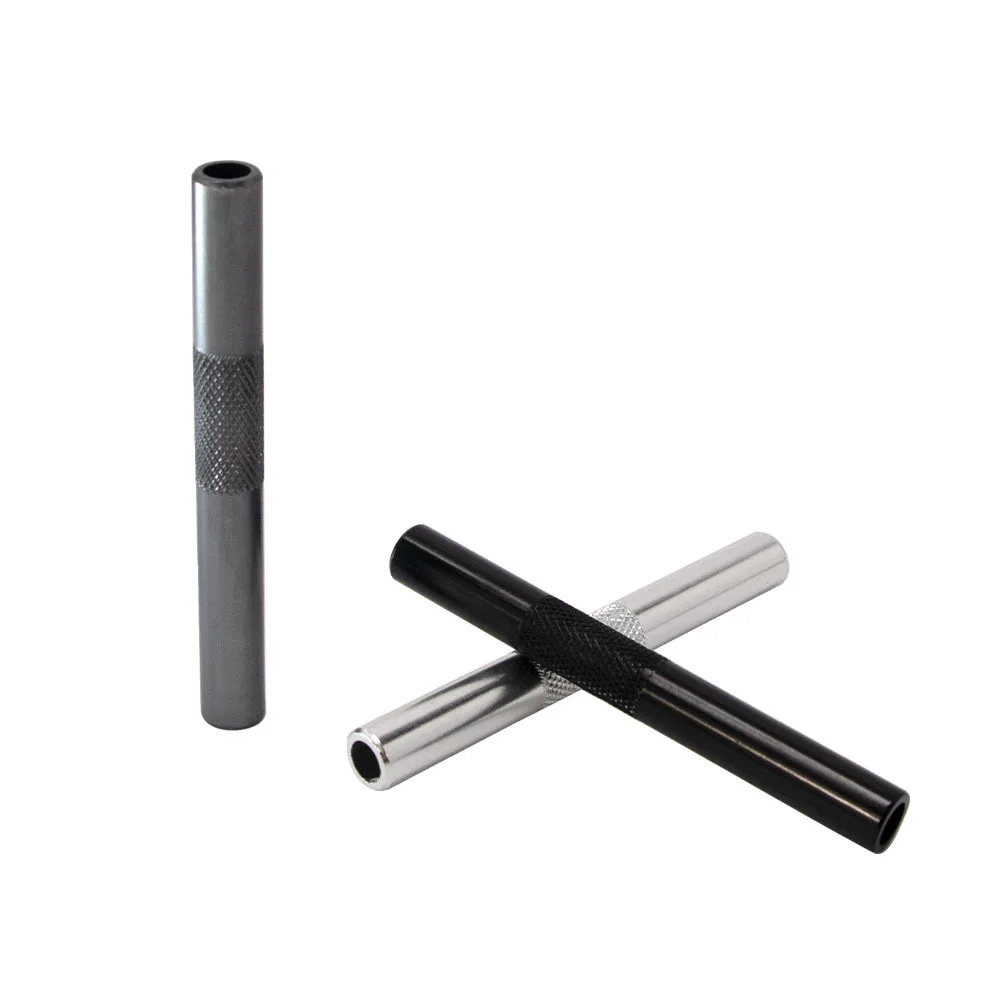 70mm Durable Aluminum Alloy Straw Metal Tube Cool Gadget for Men Smoking Accessories