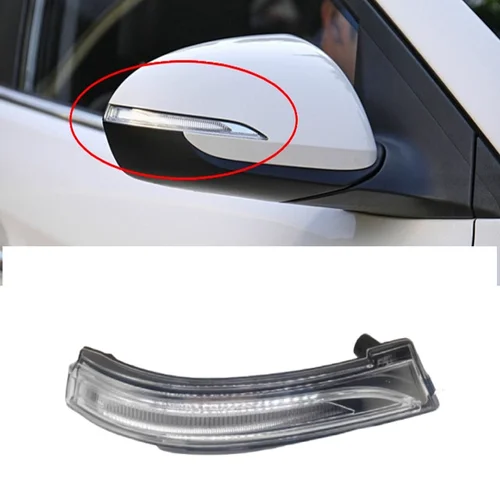 Imagen 2 del producto Espejo retrovisor lateral LED para coche, accesorio de pieza de luz indicadora de señal de giro para Hyundai Accent HC Verna Solaris 2018 ~ 2022 2019