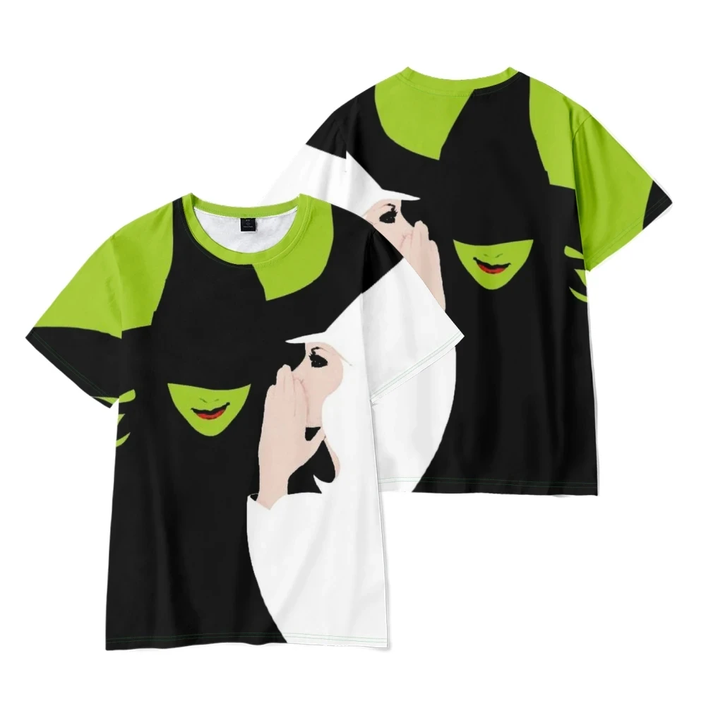 WICKED The Musical 3D Print T Shirt Women/Men Summer O-neck Short Sleeve Funny T-shirt Elphaba Graphic Tees Oversized Streetwear