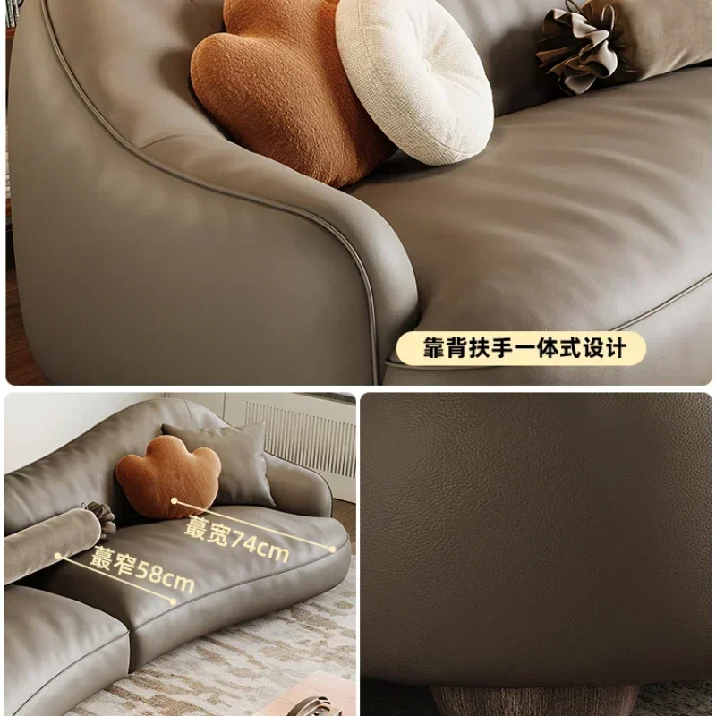 

Simple First Layer Advanced Gray Curved Living Room Small Apartment