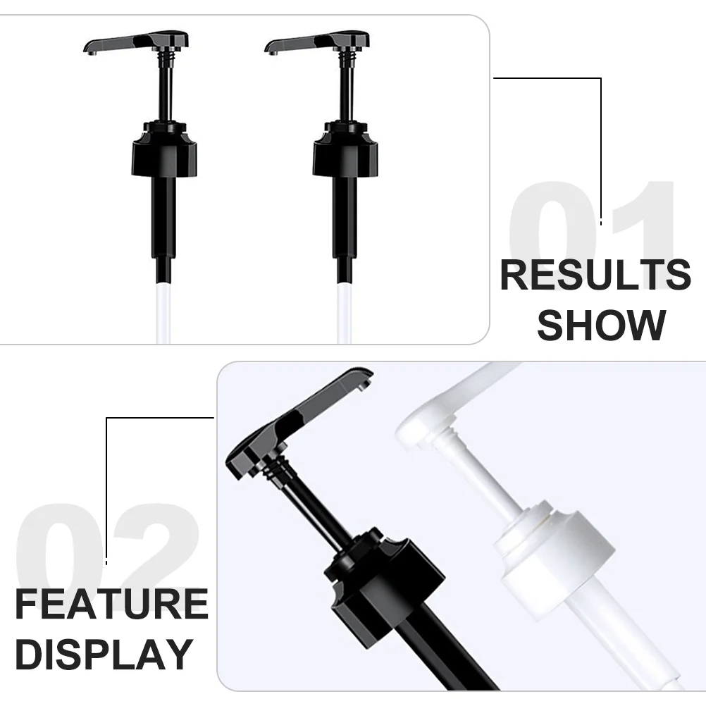 3-delige pompkop push-type lekvrije spuitmonden dispensers oesterolie pompen fles zwarte saus druksproeiers