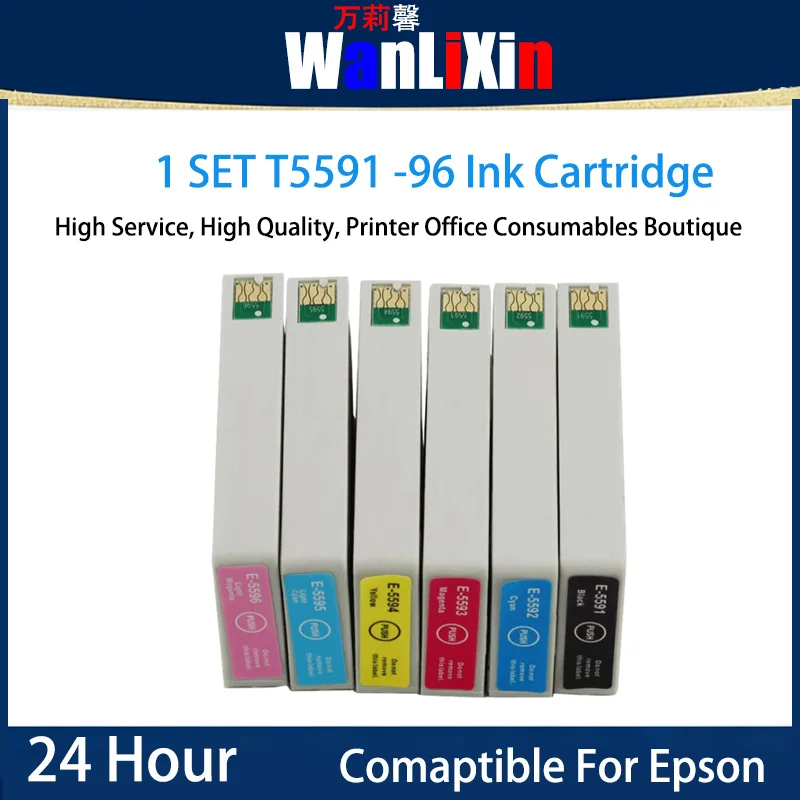 

1 SETT5591/T54592/T5593/T5594/T5595/T5596 ink Cartridge Compatible For Epson Stylus Photo RX700
