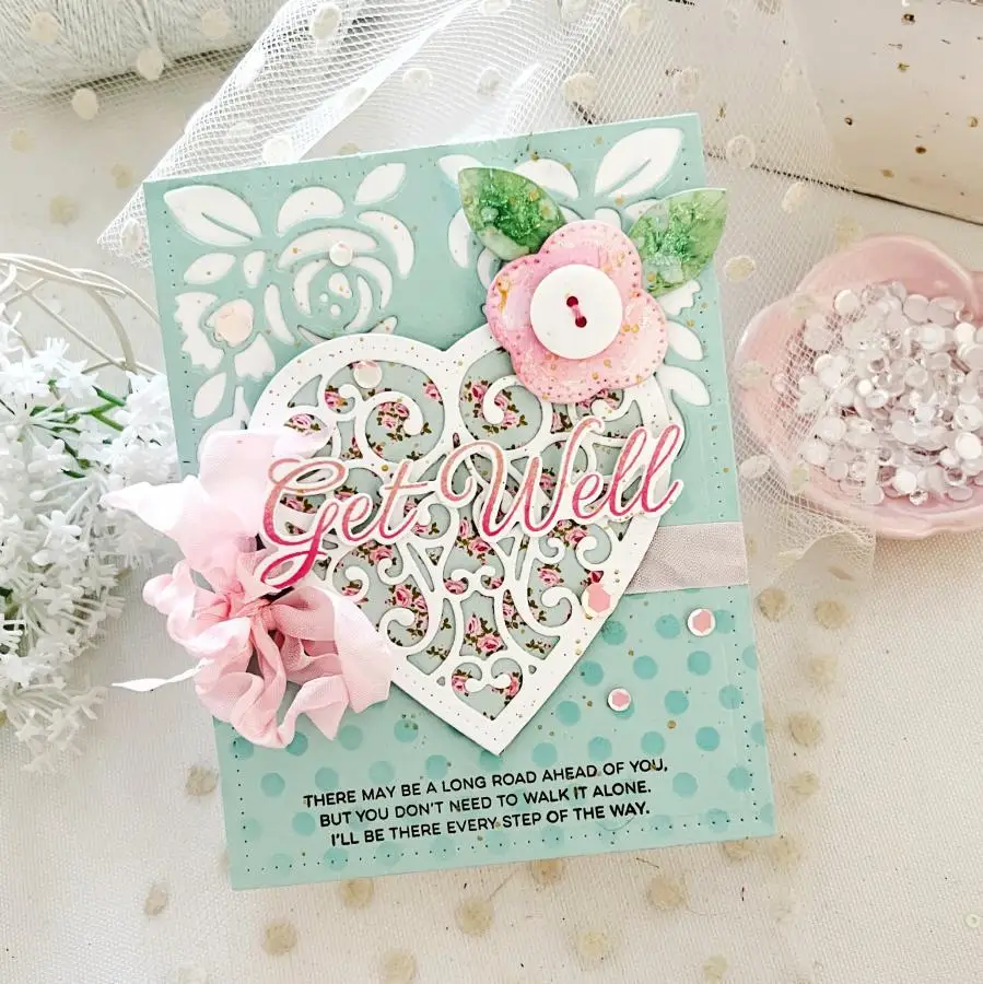 

Heart Flower Circle Metal Cutting Dies Stencil Rectangle Hot Foil Plate DIY Scrapbook Card Craft Decoration 2025 Valentine's Day