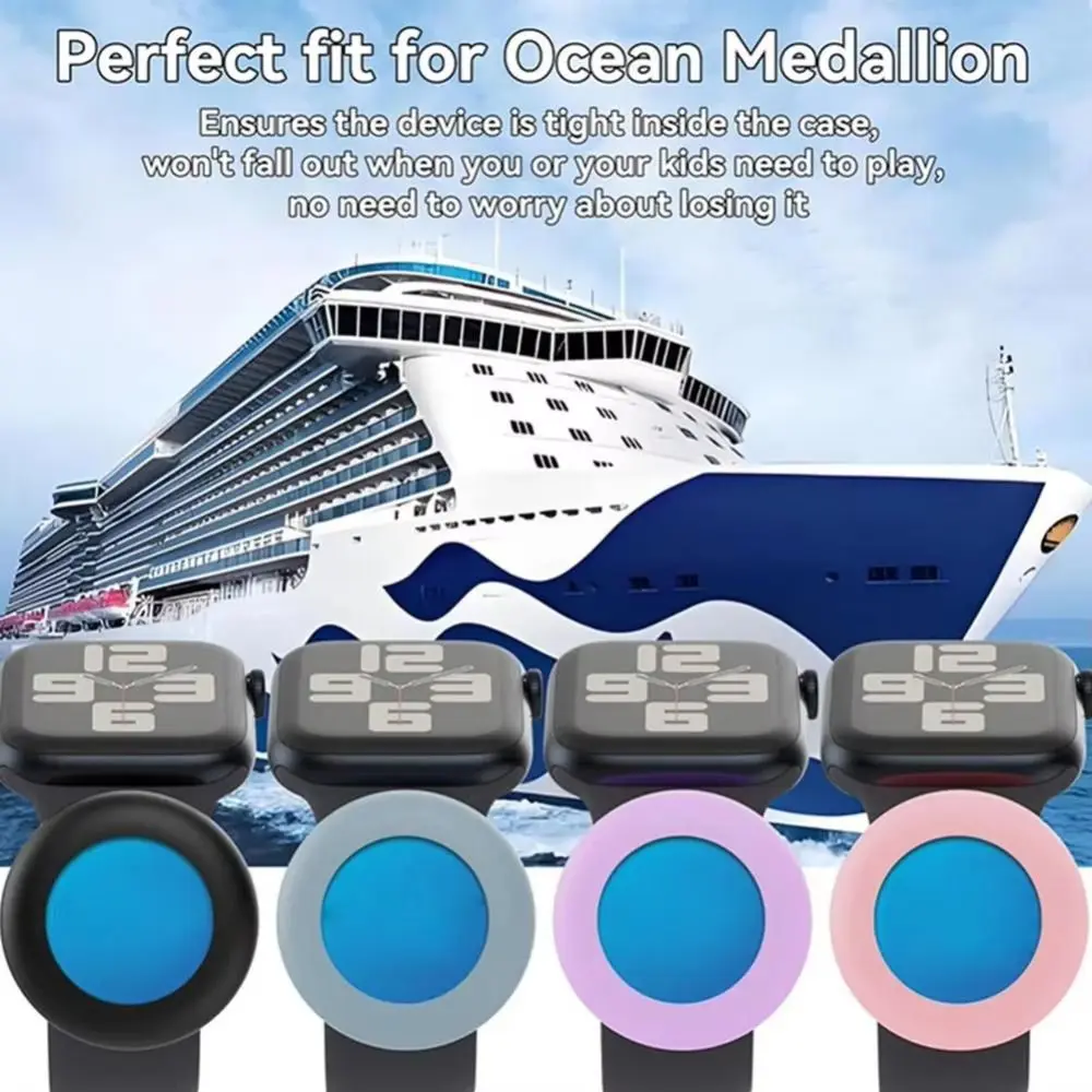 

New Silicone Watch Adapter Mount Replacement Protective Case Soft Cover Shell for Princess Ocean Medallion Smart Watch Band