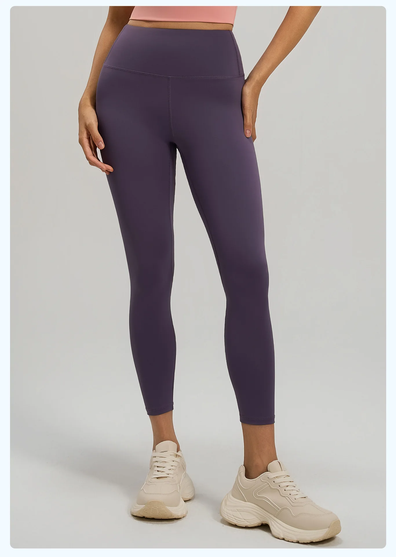 سراويل يوجا ذات ملمس عاري للنساء عالية الخصر للتحكم في البطن ورفع المؤخرة سراويل رياضية قابلة للتمدد #6