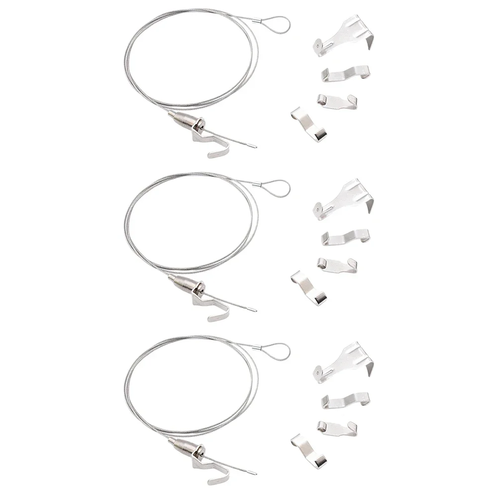 

Artwork Display System Adjustable Mirror Rail Art Exhibitions Adjustable Picture Hanging System Wire Suspension For Lamps