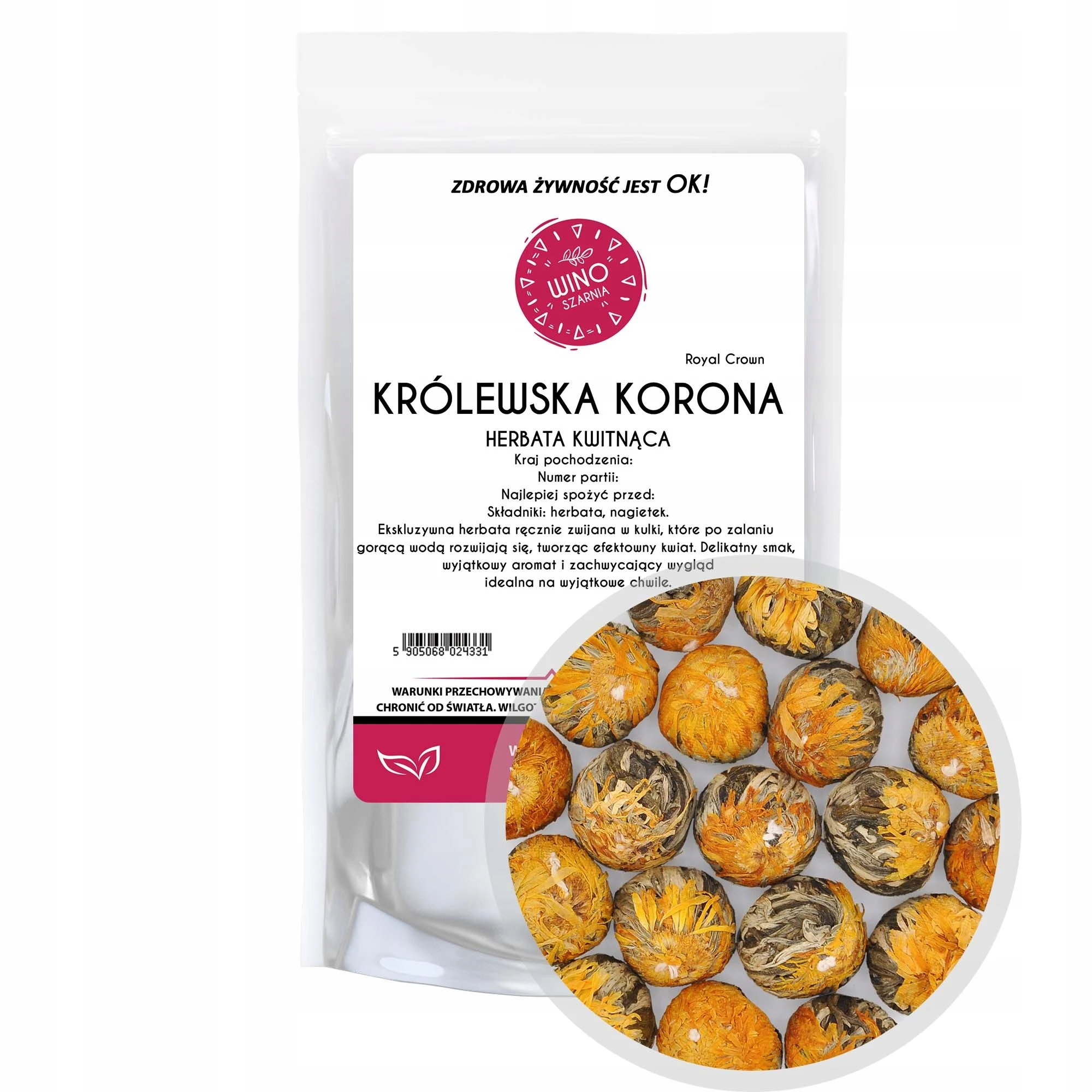 Herbata kwitnąca zielona Królewska Korona Tea Royal Crown - 1kg 13.00
