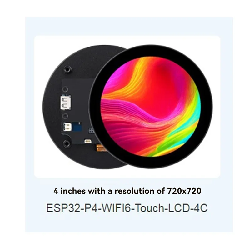 4Inch Round Touch Screen Display 800X800 IPS Resolution 10-Point Multi-Touch Deepseek AI Voice Interaction Support