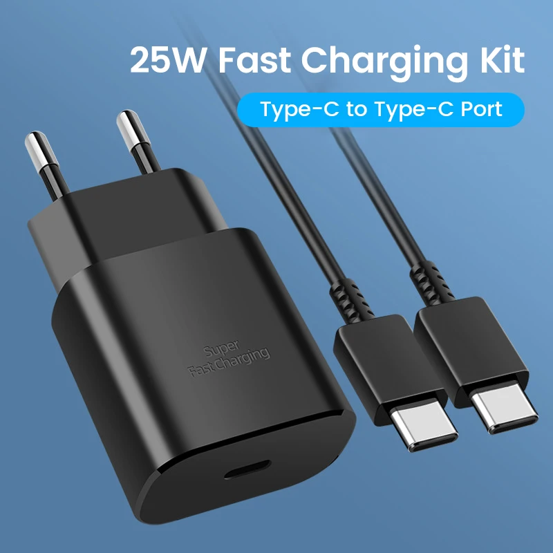 25W PD Charger Usb Type C Cargador For Samsung Galaxy S22 S21 S20 Note 20 A71 A80 S8 S7 S10 Fast Charging Power Adapter Chargeur