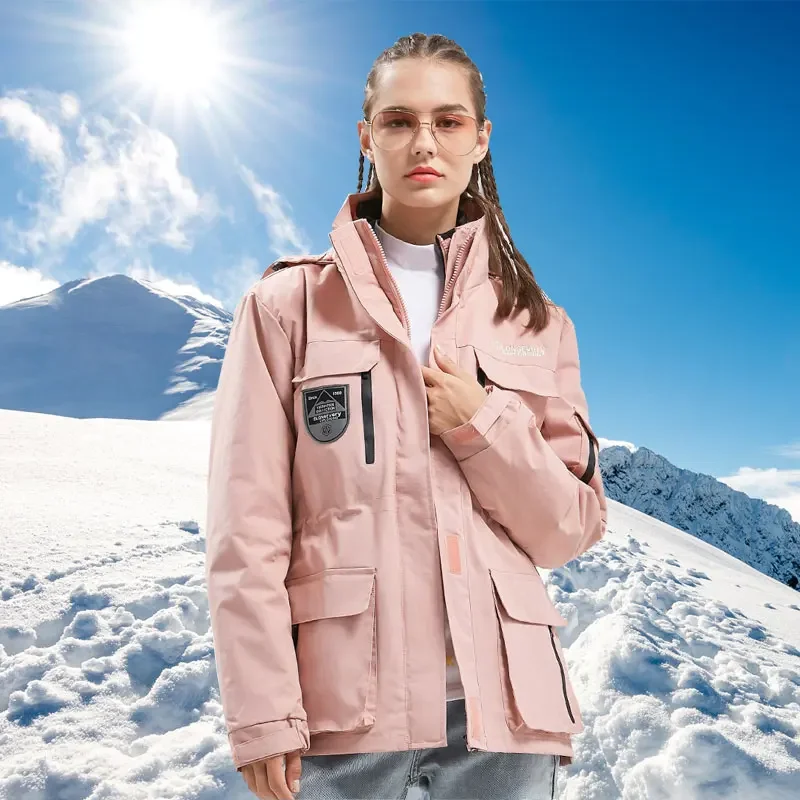 

Ski Suit Women Skiing Snowboarding Clothes Thick Warm Waterproof Ski Jackets Winter Outdoor Snow Jacket + Pants For Women Brand