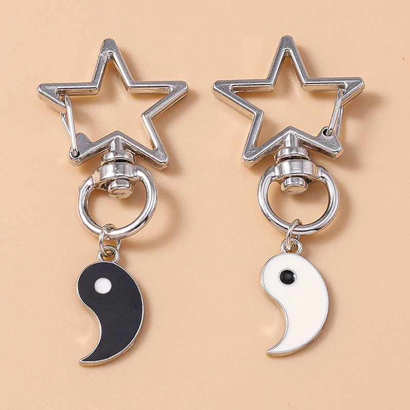 Aihua heiß verkaufen Yin Yang Tai Chi Schlüssel bund Bff besten Freunde Paar passende Sets für Frauen Männer Liebhaber Schlüssel ring Schmuck Geschenke – Detail 4