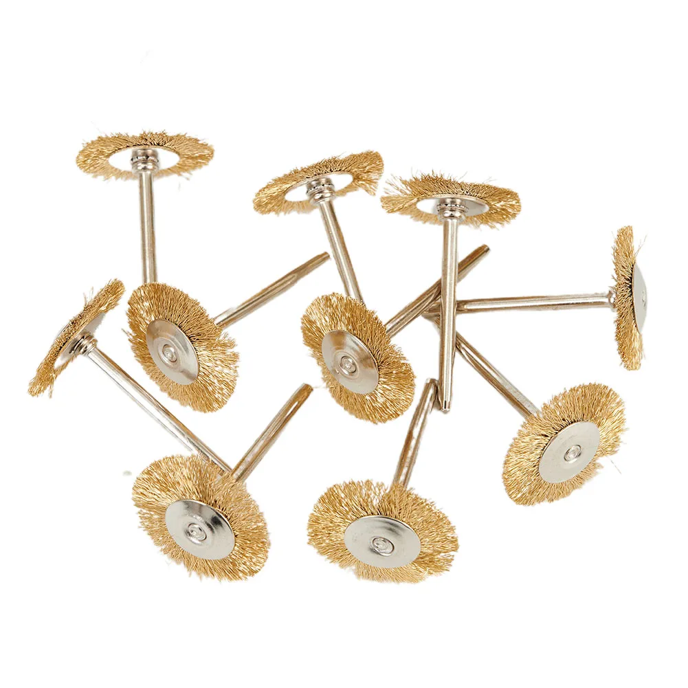 

Brass Wire Brush Brushes Carving Polishing Replacement Rotary Abrasive Accessory Tool Bit Cleaner Cutting Disc