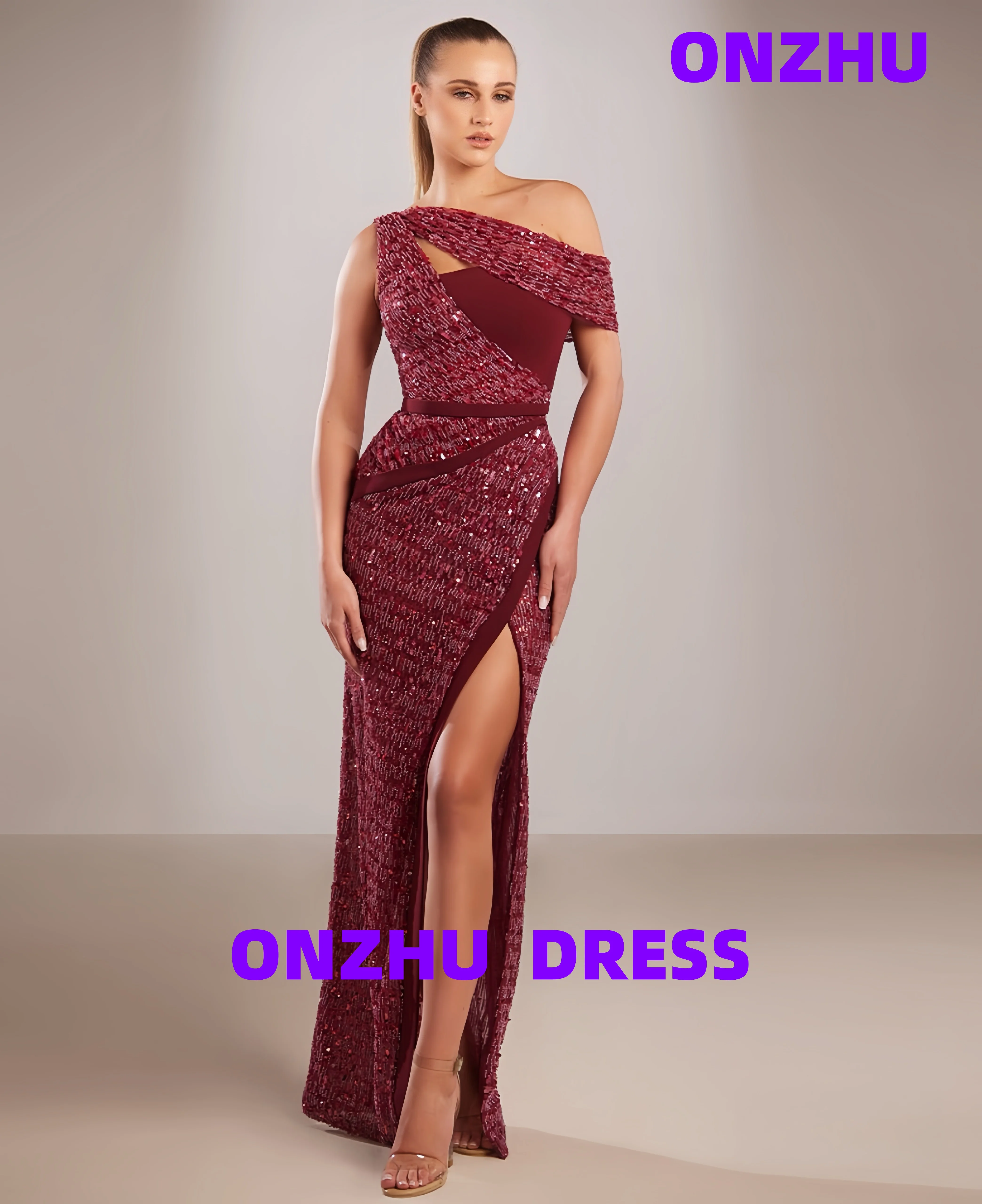 

Индивидуальные роскошные вечерние платья трапециевидной формы без рукавов на одно плечо, элегантные вечерние платья amanda's novias, женское вечернее платье