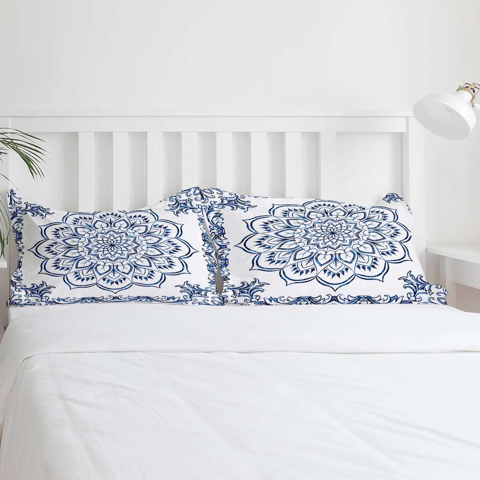 Mandala Retro Blue Bohemian Duvet Cover With Pillow Case Custom Comforter 3pcs Bedding Set Quilt Cover Double Bed Home Textile 3