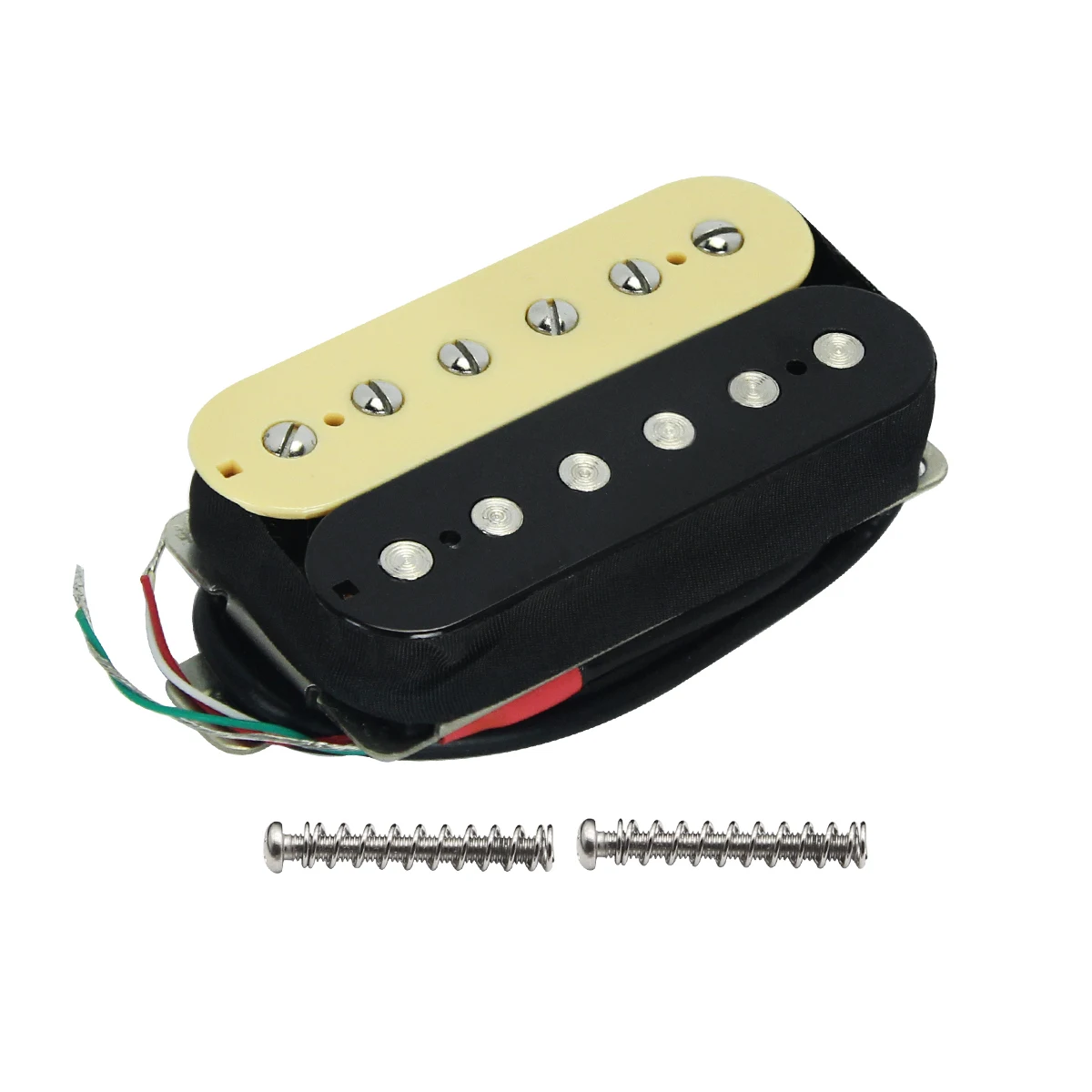 FLEOR 1pcs Zebra Electric Guitar Pickup Double Coil Alnico 5 Humbucker Pickup Guitar Parts, Neck or Bridge Position