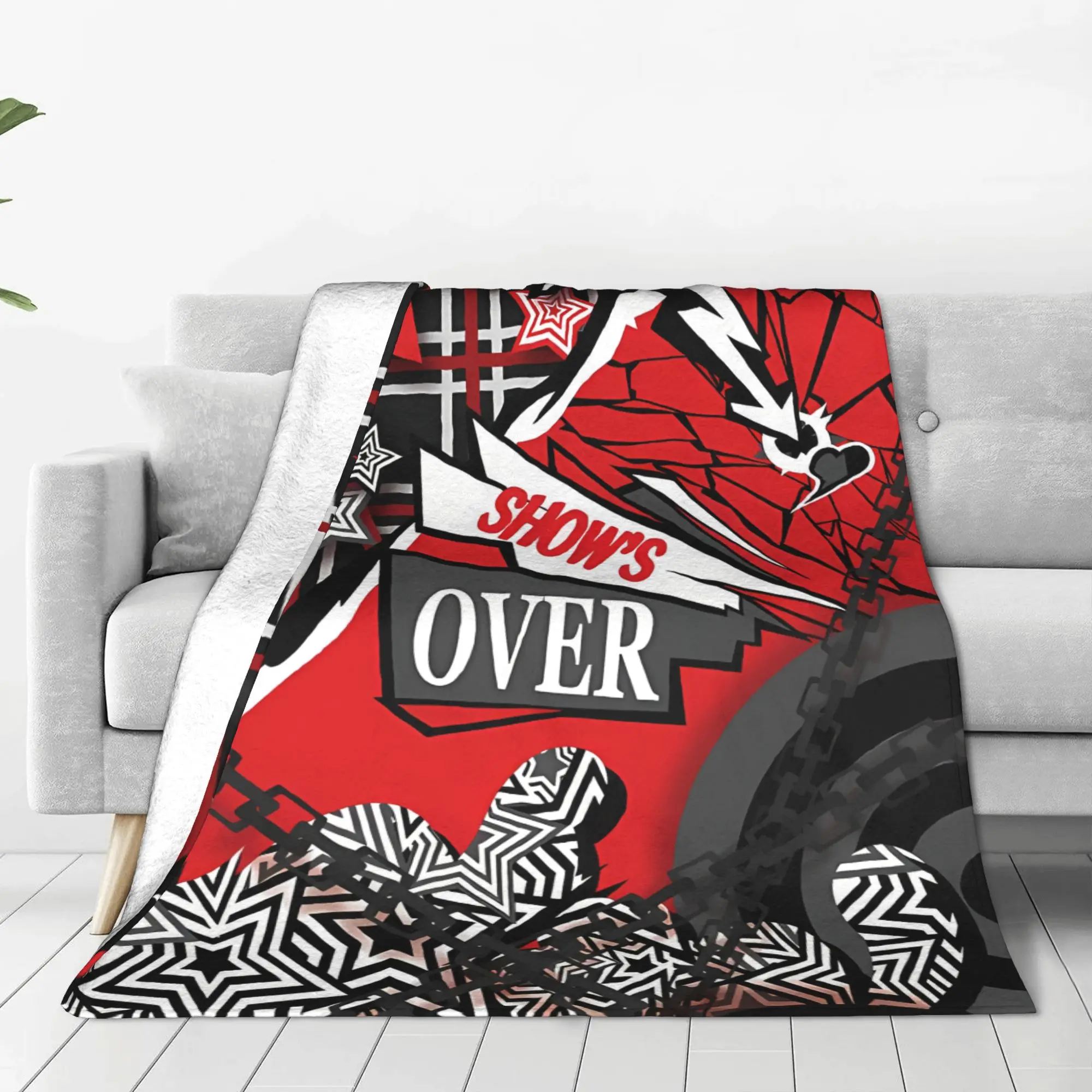 1PC Home Cutecore Rehabilitation Personas Blanket Super Cosy Plush Home Living Room Sofa Halloween