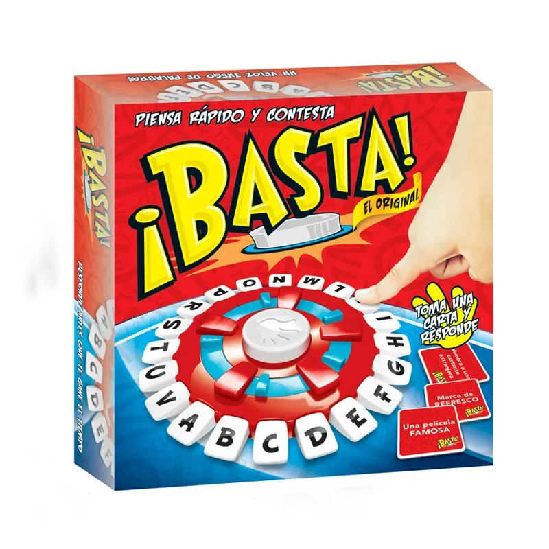 Jeu de société Basta Tapple Word, version anglaise, pensée rapide, pressage de lettres, espagnol, nouveau