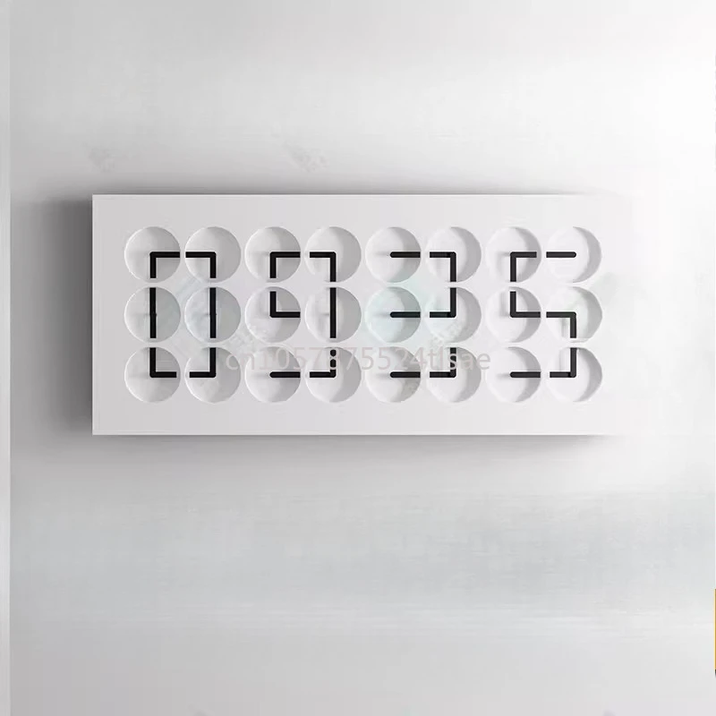 Art Meichen Decorative Clock Creative Soft Decoration Wall Hanging Clock Mechanical Dynamic Interactive Installation