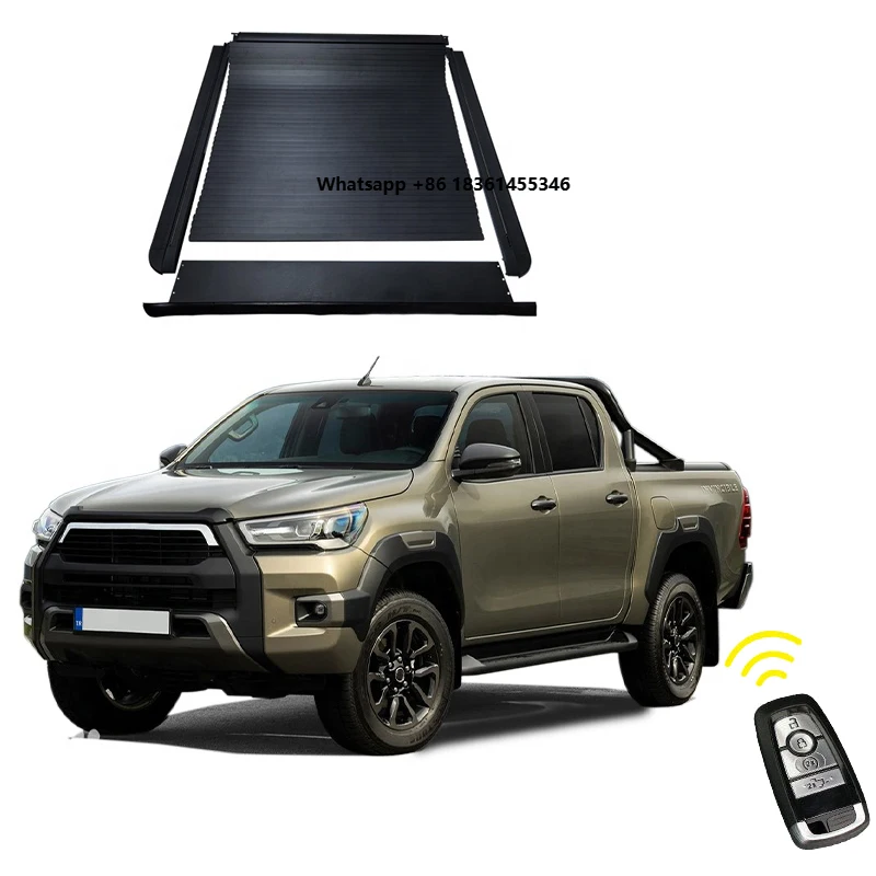 

for REVO/ROCCO 2015- 2024 Truck Bed Cover Water-proof Retractable Pickup Electric Hard Tonneau Cover