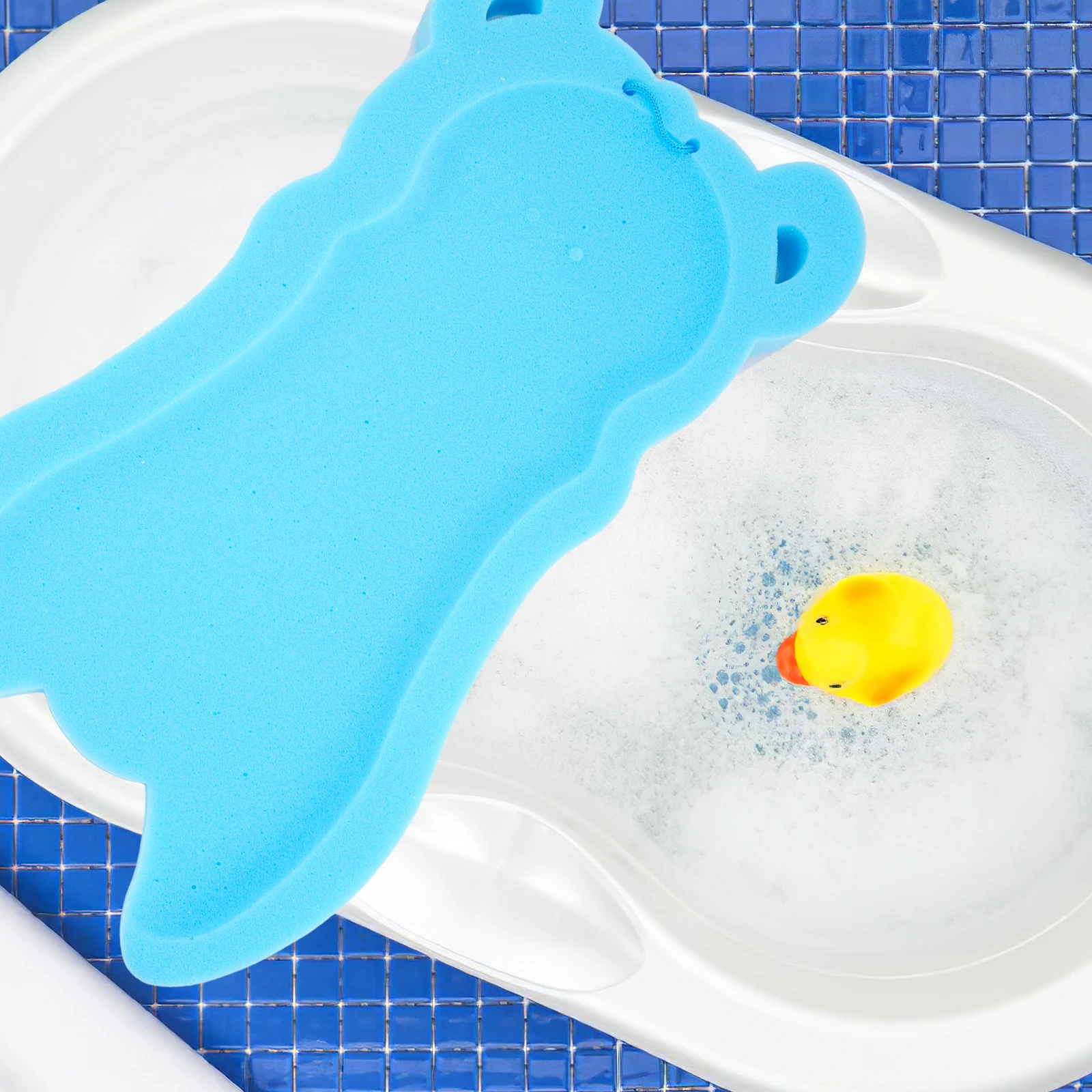 

Bath Mats Sponge Pad Baby Infant Cushion Bathtub Bathmat Cushions Blue Extra Large Newborn