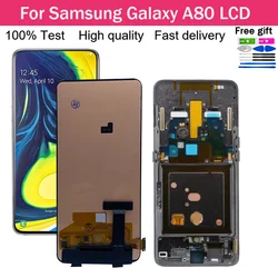 New For Samsung A80 A805F LCD Display Screen With Frame 6.7