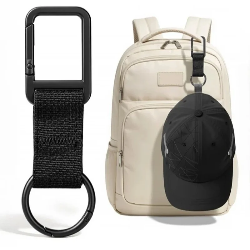 Elegante Clip para Gorra para Mochila, Equipaje o Bolso, Sujetador Seguro de Doble Bloqueo para Gorra de Béisbol, Gorra de Cola de Caballo, Sombrero para el Sol, Uso en Viajes