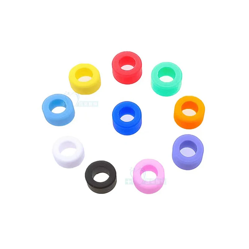 100pcs/Box Dental Tools Materials Instrument Code Ring Soft Silicone Multi Color Fit All Hand Instruments Dentist Dentistry Oral