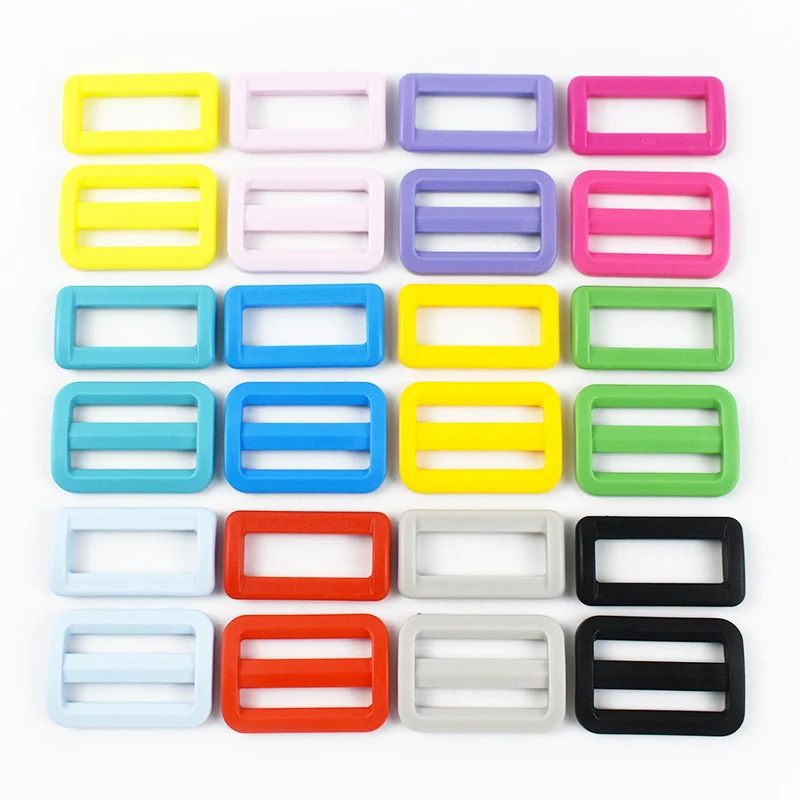 10/20/50Pcs 32/38mm Rectangle Plastic Buckles Bag Ring Hook for Webbing Strap Slider Adjust Clasp Dog Collar loop Belt Hooks