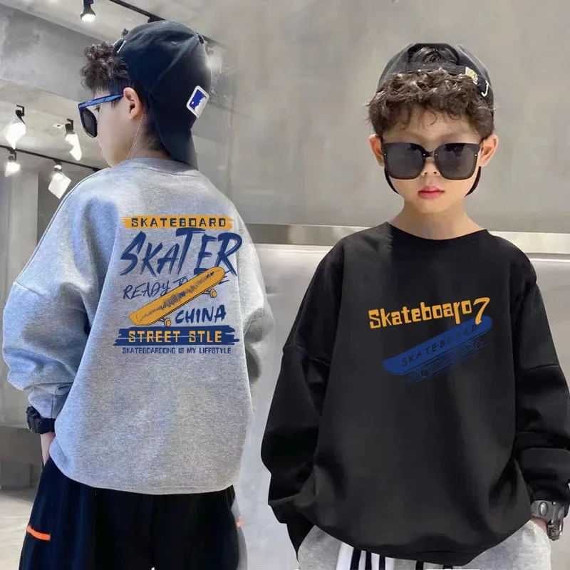 

Boys Sweatshirt Shirt Pullover Long Sleeve Sports Hoodie Kid 4 5 6 7 8 9 10 11 12 13 14 15 Year Spring Autumn Children's Clothes