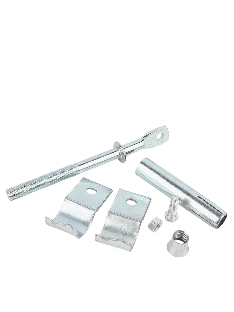 5 szt. Zaciski do rur ze stali węglowej ocynkowanej, przedłużone, długość 85/110/130/150 mm, rozmiary 20/25/31/40/50 mm