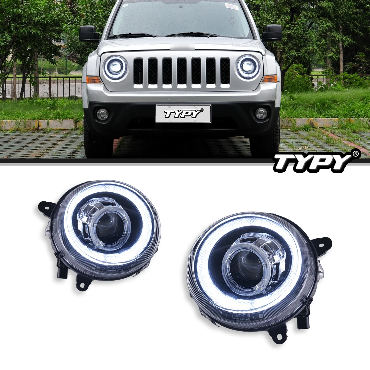 

TYPY LED Projector Headlights For Jeep Liberty 2011-2015 Daytime Running Light Dynamic Turn Signal Head Lamp Auto Accessorie