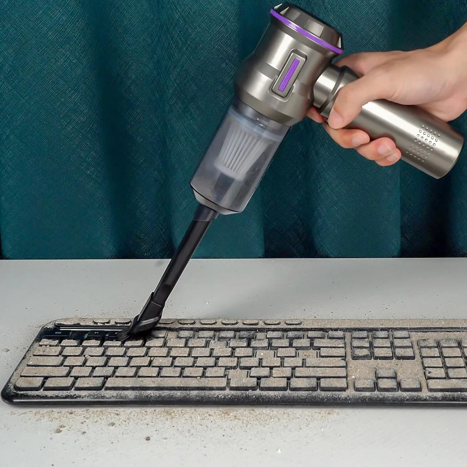 

#c Portable Cordless Vacuum Car Cleaner 3 in 1 Battery Powered Handheld Wireless Vacuum Cleaner With Air Pump for Car Cleaning