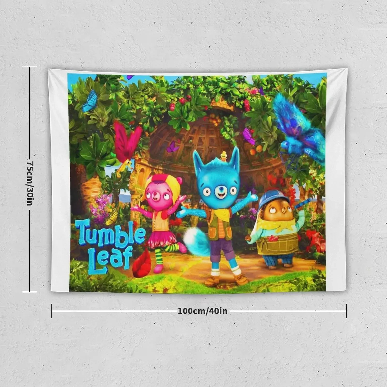 Tumble Leaf characters tumble leaf season 5 stuffed animal birthday Tapestry Home Decorators Wall Coverings Tapestry