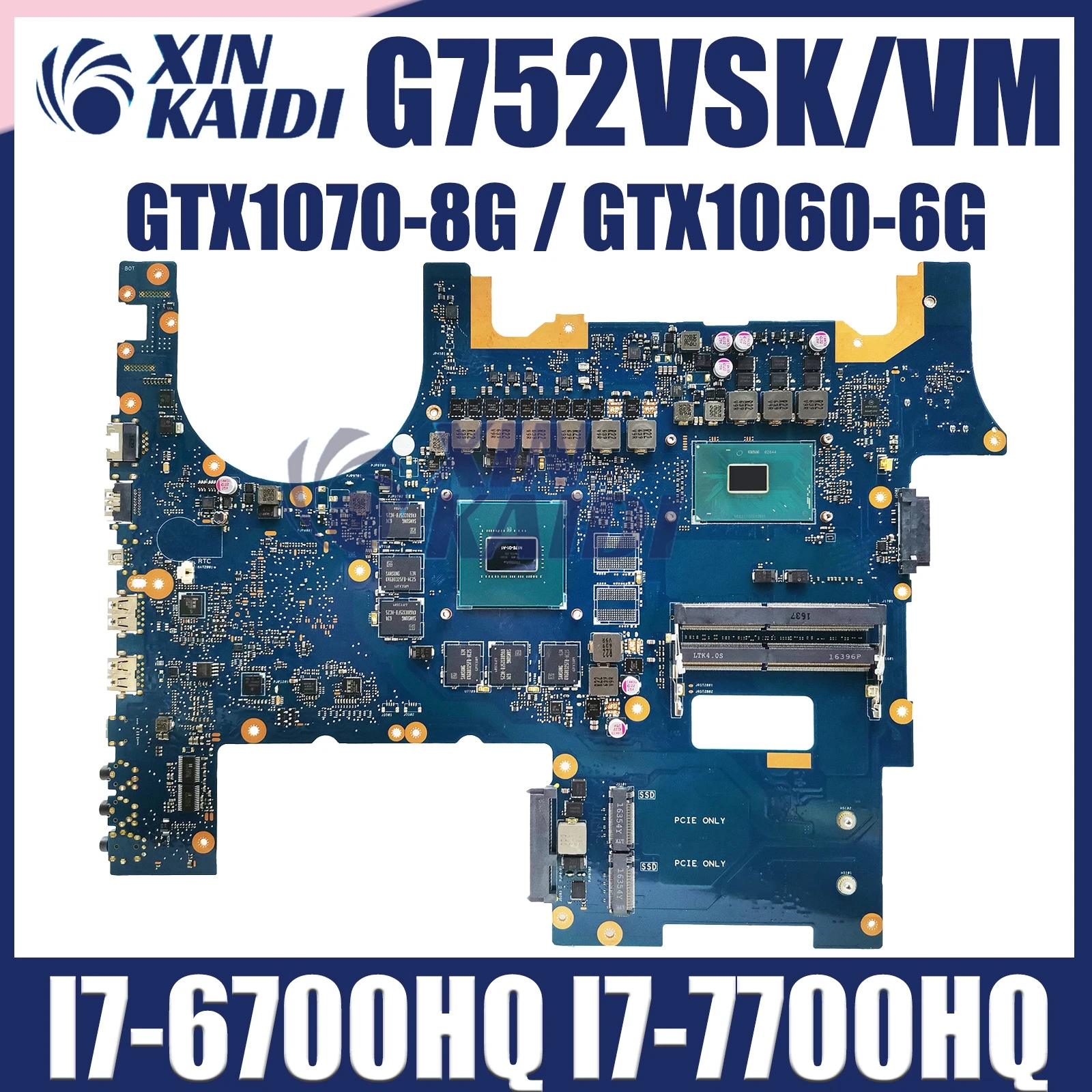 

G752VS MAINboard For ASUS ROG G752VSK G752VM G752V Laptop Motherboard I7-6700HQ I7-6820HK I7-7700HQ I7-7820HK GTX1070/1060