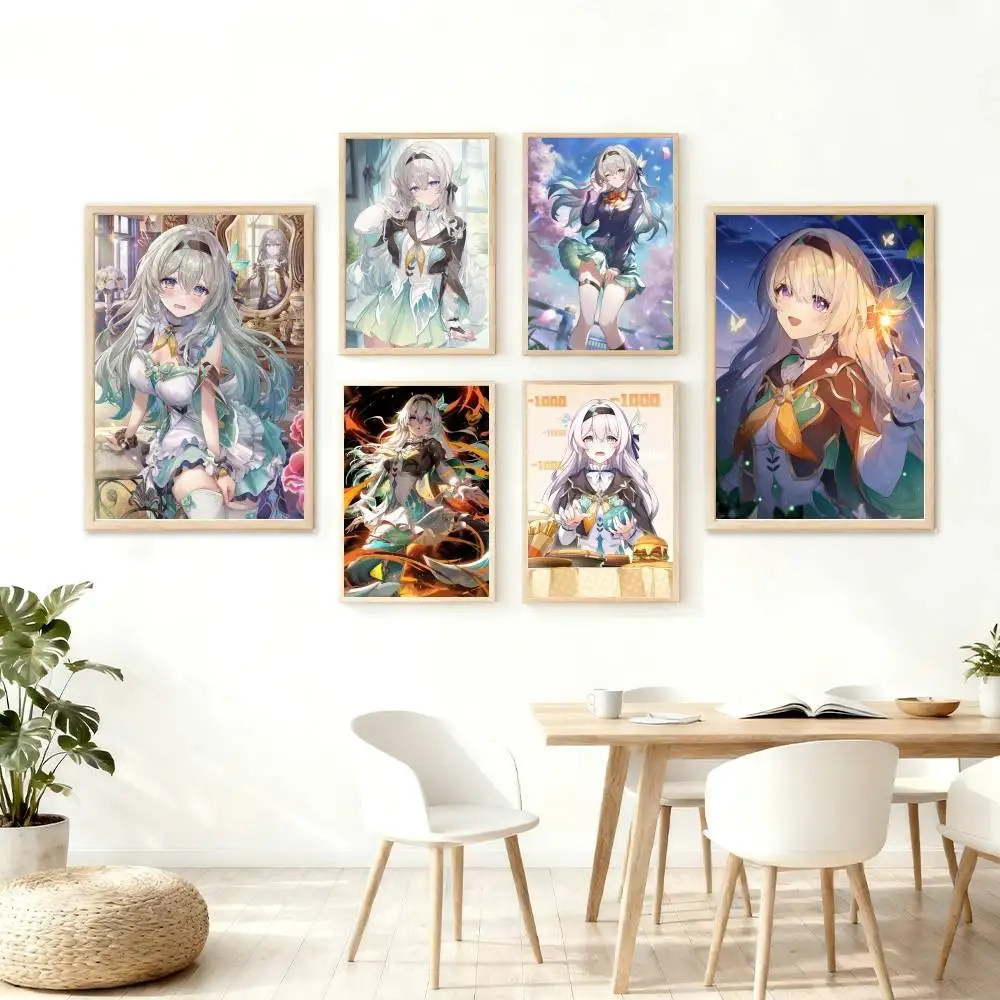 Honkai Star Rail Firefly Poster Wall Art for Study Living Room Decor Unique Home Decoration Pictur Gift