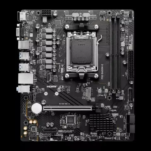 La scheda madre MSI PRO B650M-E supporta i processori desktop AMD Ryzen serie 9000/8000/7000, presa di memoria DDR5 AM5